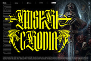 Mortal Blade Typeface, a Blackletter Font by alit design (Thumbnail 12 of 20)