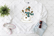 Colorful Glitter Christmas Snowman, an Illustration by Craft Nest (Thumbnail 6 of 6)
