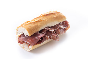Traditional Spanish Serrano Ham Sandwich i, a Food & Drink Photo by etorres69