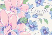 Coquette | Vector flower patterns, a Pattern Graphic by Tanya Vollar (Thumbnail 4 of 9)