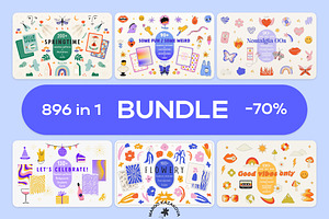 Colorful Bundle / 896 In 1