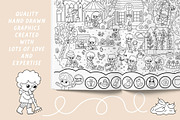 Garden coloring games and activities, an Education Illustration by Lexi Claus (Thumbnail 15 of 16)