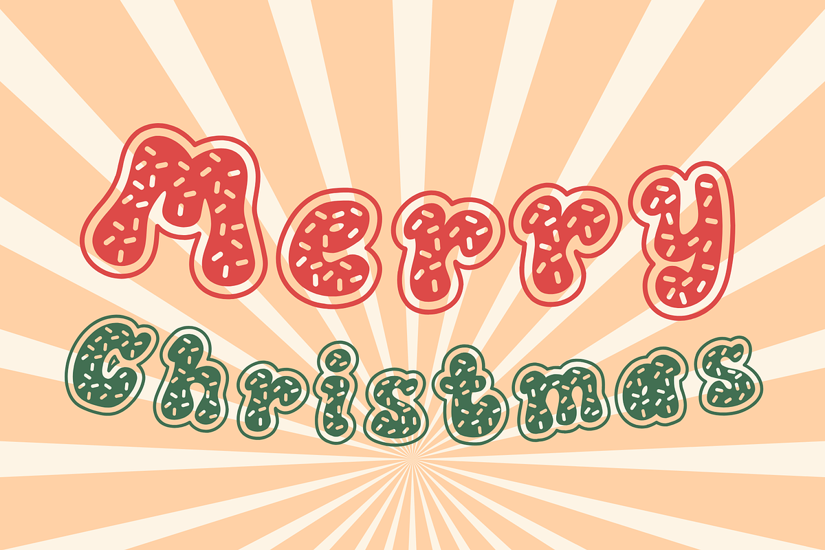Donut is a Christmas decorative font, a Handwritten Font by Brown Cupple (Photo 2 of 7)