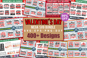 Mega Valentines Day SVG Bundle