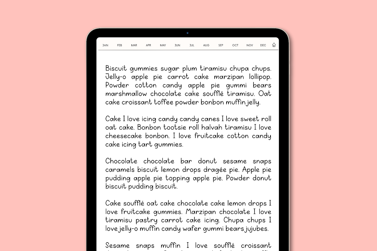 Rhubarb Macaron, a Handwritten Font by Sofia Skoog (Photo 6 of 11)