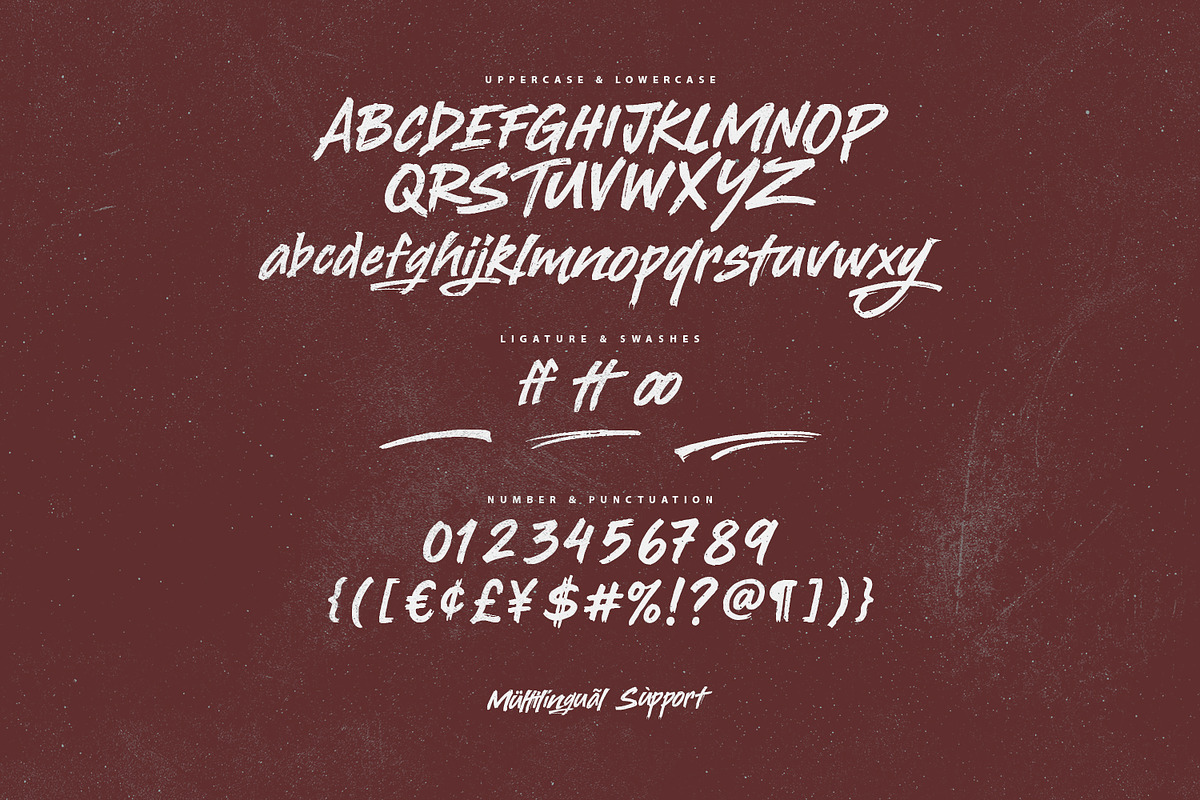 Themile Stuney Bold Expressive Brush, a Handwritten Font by Maulana Creative (Photo 6 of 7)