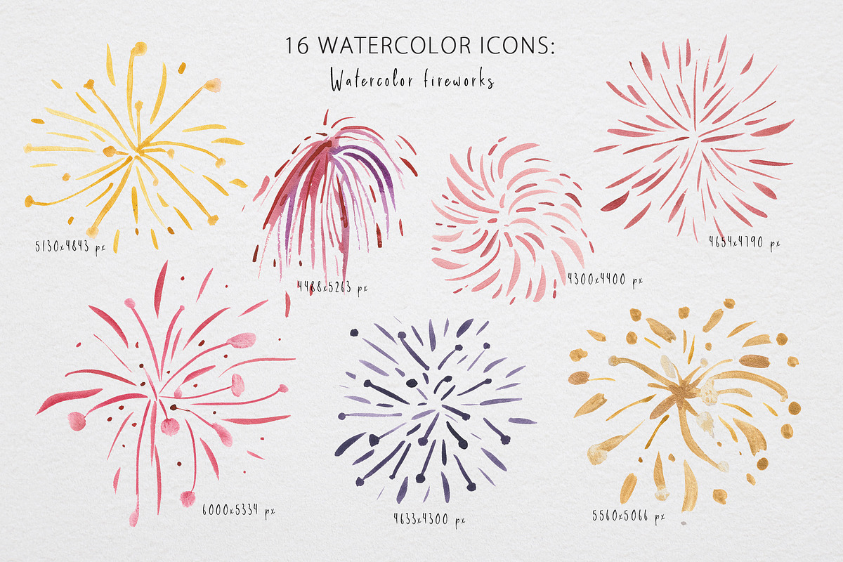 Watercolor Firecracker, a Decorative Illustration by Design X0 (Photo 3 of 10)