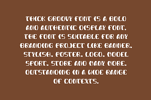 Thick Groovy Font