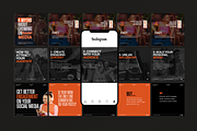 Black & Orange Social Media Template, a Social Media Template by My Template Studio (Thumbnail 14 of 19)