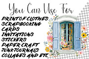 Mediterranean Window Door Clipart, an Object Illustration by DreamCafeArt (Thumbnail 7 of 7)