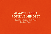 Positive Mindset Handmade Serif Font, a Serif Font by Kaya Fonts (Thumbnail 2 of 32)