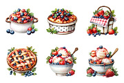 Watercolor 4th Of July Clipart, an Illustration by SinaCreation (Thumbnail 2 of 9)