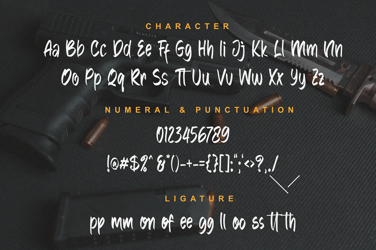 Strange Agent - Casual Brush, a Font by Dumadistyle (Photo 3 of 6)