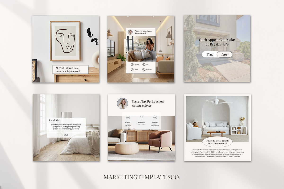 May Real Estate Posts with Captions, a Social Media Template by Marketing Templates Co. (Photo 2 of 9)