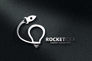 Rocket Idea Logo Template