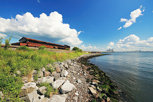 View of Red Hook Terminal from Gover, a Photo by Iftikhar Alam