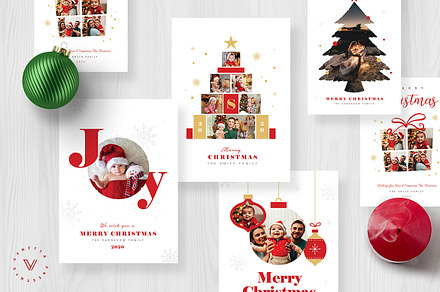 Christmas Photo Card / Holiday Card, a Card Template by Vynetta