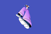 People teleport set, a Person Illustration by PaperTrident (Thumbnail 5 of 19)