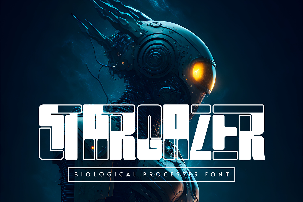BIOLOGICAL PROCESSES - SCI-FI FONT, a Sans Serif Font by 177Studio (Photo 3 of 8)