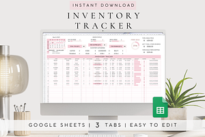 Inventory Tracker Spreadsheet, a Templates & Theme by BRANDcontent