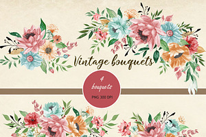 PNG Files Vintage Flowers