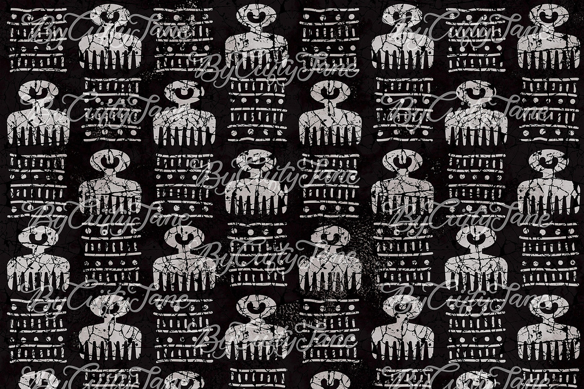 Adinkra DUAFE Pattern I, a Pattern Graphic by ByGiftyJane (Photo 5 of 11)