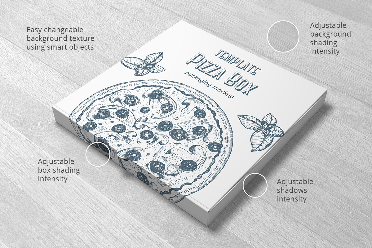 Pizza Box Mockup, a Packaging Mockup by Petr Stránský (Photo 15 of 16)