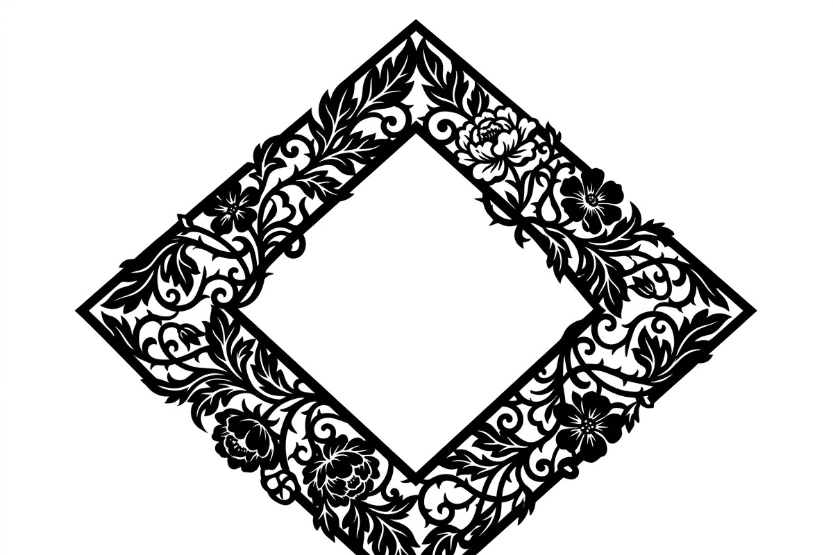 60 Romantic Diamond Wall Floral, a Decorative Illustration by Amazin_art (Photo 45 of 45)