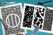Hand Drawn Doodle Patterns Set, a Pattern Graphic by WBS Design (Thumbnail 2 of 2)