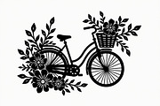 Charming Bicycle with Flowers, an Illustration by Amazin_art (Thumbnail 3 of 21)