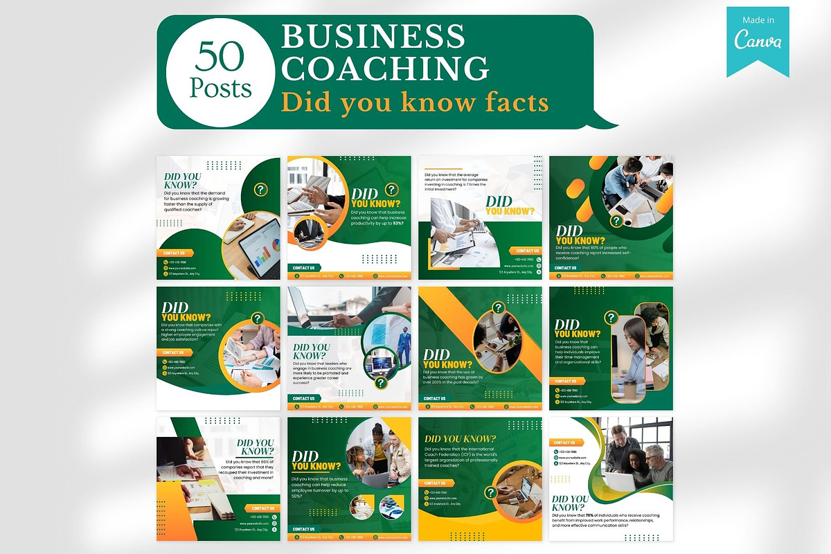 520 Business Coaching Canva Template, a Social Media Template by Viral Content Design (Photo 10 of 17)