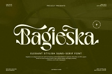 Bagieska Stylish Sans Serif Font