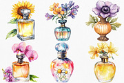 Perfume Scents with flowers Clipart, an Illustration by Canvas Craft (Thumbnail 4 of 8)