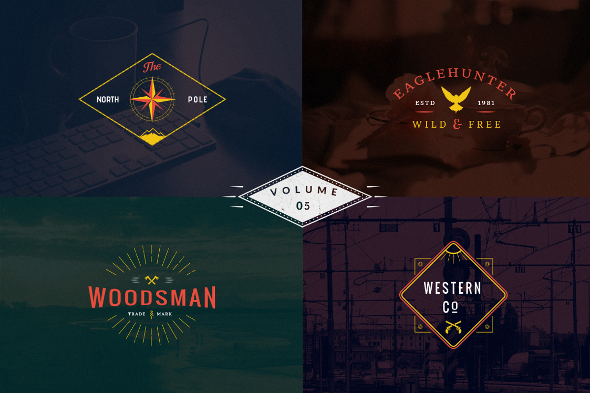 Vintage Logo Templates - vol 5, a Branding & Logo Template by Brazvan (Photo 1 of 4)