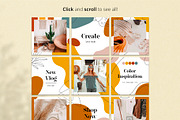 Instagram PUZZLE with shapes & lines, a Social Media Template by EkaterinaKiriy (Thumbnail 2 of 7)