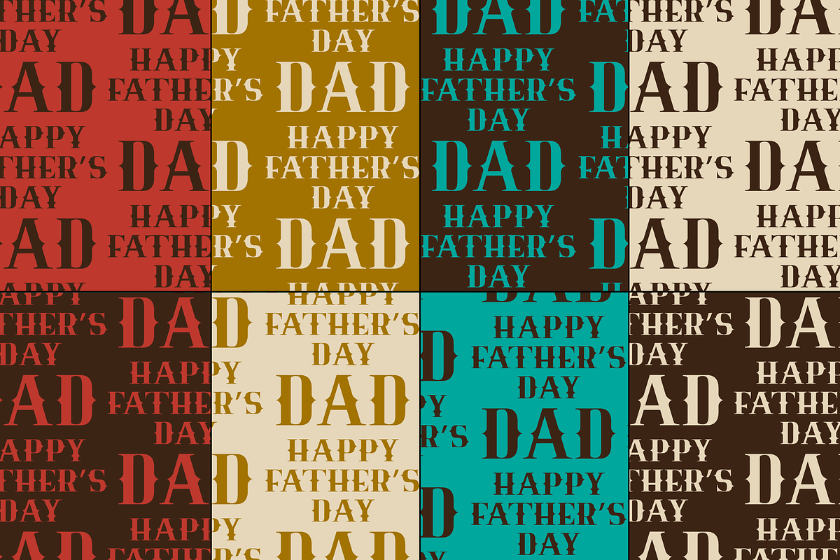 Seamless Father's Day Patterns, a Pattern Graphic by Melissa Held Designs