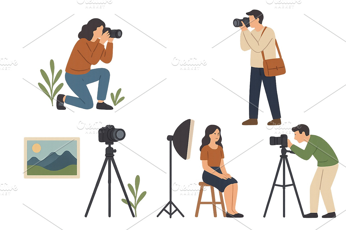 Photography enthusiasts capture, an Object Illustration by ZinetroN