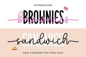 Brownies Sandwich Duo