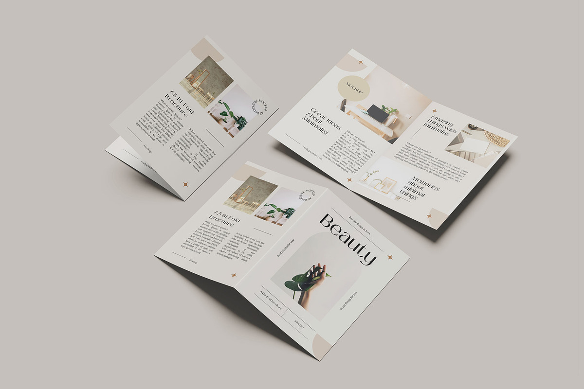 A5 Bifold Brochure Mockup
