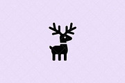 Minimalist Deer Icon Reindeer, an Animal Illustration by Vectorium Studio (Thumbnail 1 of 4)