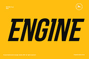 Engine font, a Sans Serif Font by Ryan Rivaldo Vierra (Thumbnail 2 of 8)