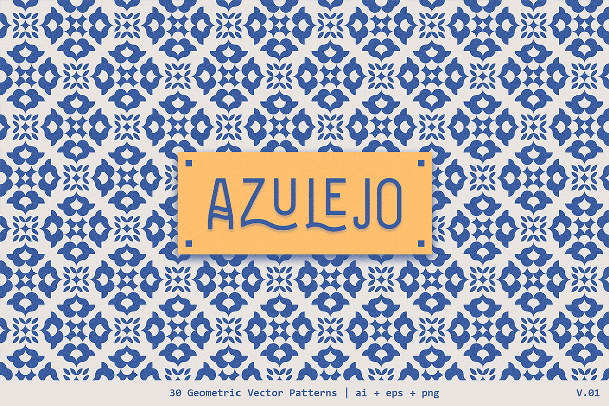 Azulejo Geometric Patterns | V01, a Pattern Graphic by dvtchk (Photo 2 of 10)