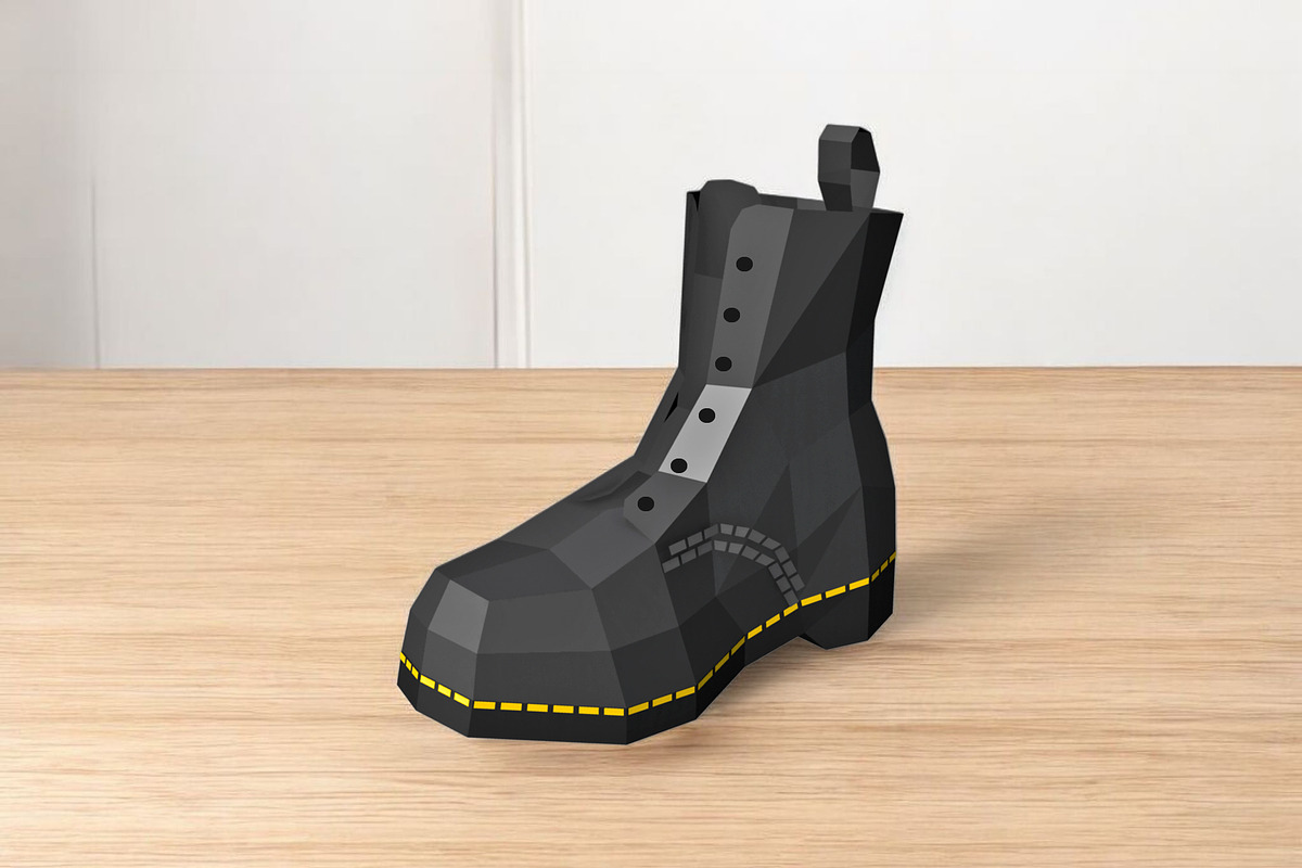 Boots - 3d papercraft, a Print Template by PAPER amaze (Photo 6 of 6)