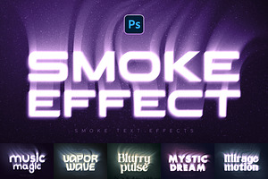 Smoke Effects for Text and Logos, a Layer Style Add-On by Andrew Skoch Design