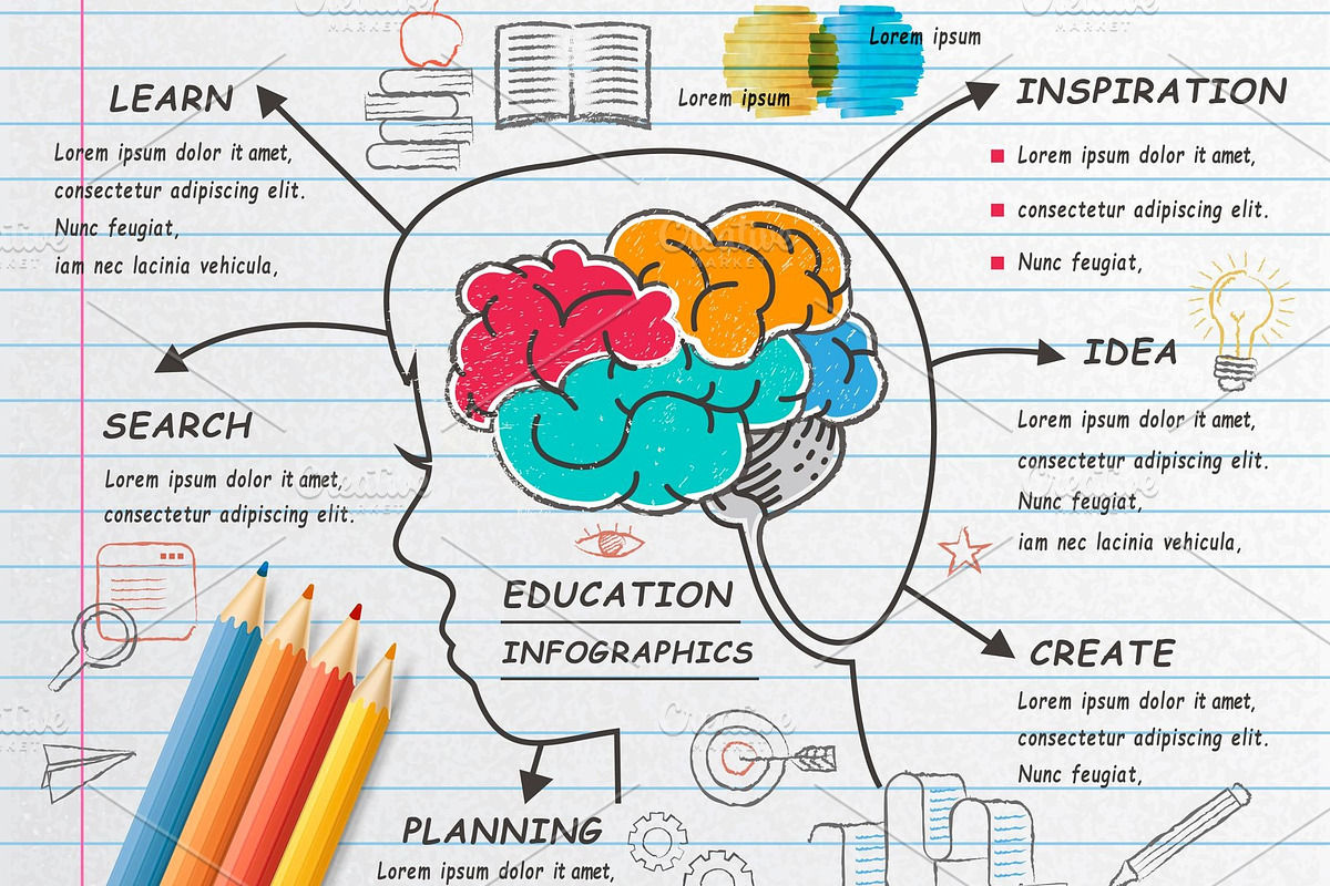 Education infographic design, a Presentation Template by TotallypicRF