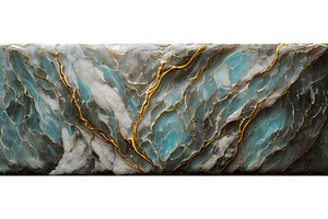 White And Golden Marble Texture