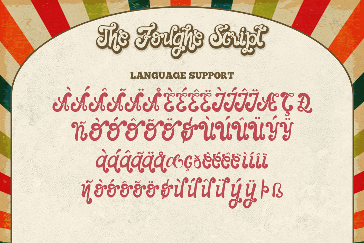 The Foughe Script - Retro Font preview 3