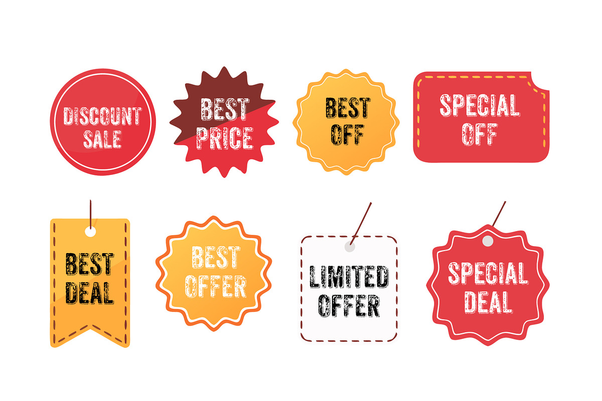 Discount Badge or Tag Set preview 2