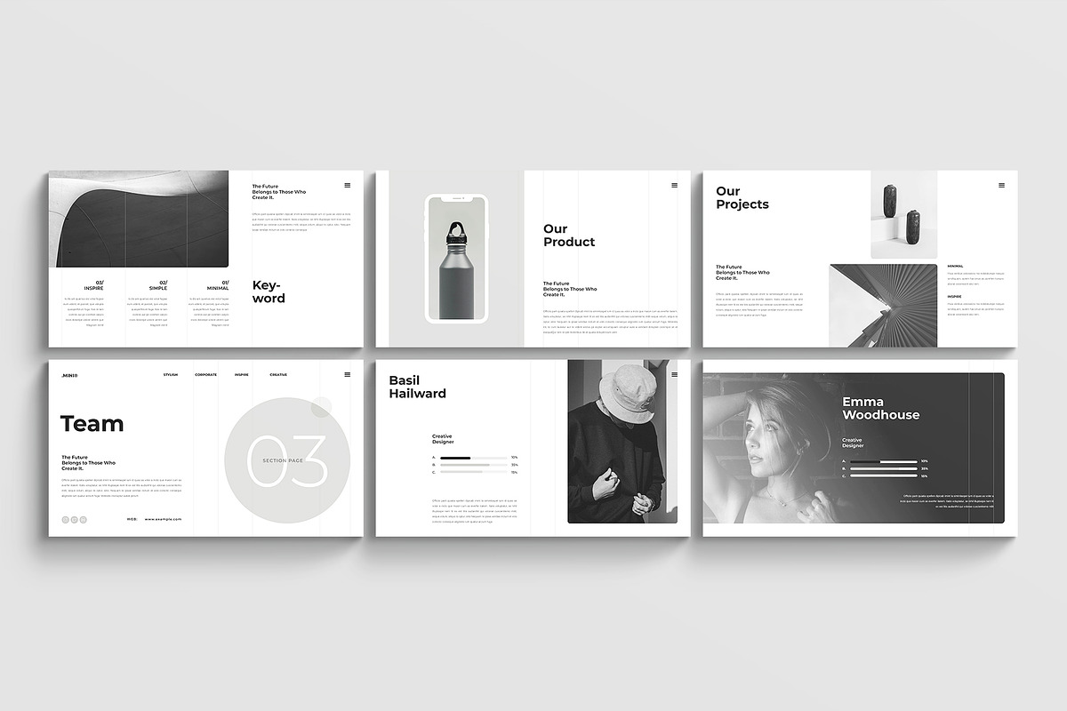 Minimal Creative Presentation Design, a Presentation Template by ArtisanaAura (Photo 8 of 11)