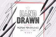 Pigment Pen Brushes, a Brush Add-On by Side Project (Thumbnail 1 of 7)